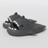 صيف المنزل نساء shark slippers anti-skid eva solid color زوجين الوالدين في الهواء الطلق بارد داخلي الأسرة أحذية مضحكة 99d4#