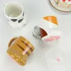 マグカップかわいい猫足のコーヒーマグセラミックドリンクウェア