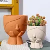 Planters Pots Creative Cartoon Girl Vase Flower Pots Decorative Flower Arrangement Desk Decoration Ceramic Floral Vases Modern Home Decor YQ240109