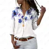 Bluzki damskie 2024 Koszulka damska kwiat 3D drukowana dama piękna swobodna modna trend mody