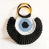 Evening Bags Handwoven Women's Handbag Cotton Thread DIY Crochet Wrist Fashionable And Trendy Shell Bag