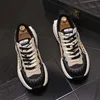 Luxury Men Fashion Designer Casual shoes color stitching Original Tennis Sneakers Platform non-slip Bottom of the bag Loafers