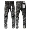 Calça jeans roxa masculina, jeans rasgado para motociclista, slim fit, motocicleta, moda hip hop, boa qualidade, 52 estilos