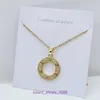 Pendant Necklace Car tires's Collar Designer Jewelry Internet celebrity classic full sky star light luxury circular ring with delicate With Original Box