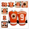 Men's Embroidery Slap Shot Movie Syracuse Bulldoges Hockey 2 Ogie Ogilthorpe 9 Tim Dr Hook Mccracken Alternate Stitched Jerseys High Quality 49