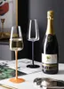 Wine Glasses 360ml Thin rods Champagne Glasses Crystal Gobles Colored Rods Bordeaux Glasses Sparkling Wine Glasses Creative Glass Ware YQ240105