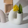 Vasen Matte Oberfläche Vase Moderne Keramik Minimalistische Blume Für Zimmer Büro Schlafzimmer Dekor Twisted Bohemian