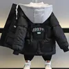 Everyin Children's Parkas pojkar Vinter varma rockar tonåring mode förtjockar huva jackor barn utomhus kappa baby parka 240108