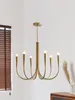 Chandeliers Nordic LED Branch French American Retro Living Dining Room Bedroom Hanging Pendant Lamp Medieval Lighting Fixtures