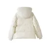 Пуховик с капюшоном Mackages Лоскутное утолщенное морозостойкое пальто средней длины Куртка с талией Лыжная одежда XV8