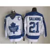 Retro Torontos Throwback Maple Leafs Hockey 29 Felix Potvin Jersey 75 -årsjubileum 93 Doug Gilmour 29 Mike Palmateer 21 Borje Salming