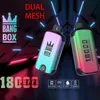 Original Bangbox 18000 Puffs Dual Mesh 26 ml 12 Flavors 0% 2% 3% 5% Type-C Laddning Oil Electric Digital Display RGB Disponible Vape Pen