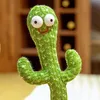 Plush Dolls Luminous Electronic Dancing Cactus Recording Singing Decoration Gift for Kids Early Education Toys Knitted Fabric Plush Toy 220720