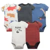 5 Teile/los Baby Jungen Mädchen Bodys 100% Baumwolle Mit Kurzen Ärmeln Kinder Kleidung 6-24 Monate geboren Baby Kleidung bebe Overall 240108