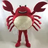 Halloween Red Crab Mascot Costume Unisex Cartoon Anime theme character Carnival Men Women Dress Christmas Fancy Performance Party Dress