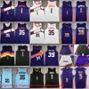 35 Maglia Kevin Durant 2023-24 New City Basket 1 Maglie Devin Booker cucite 3 Bradley Beal Bianco Viola Retro Nero Valley City Pantaloncini Camicie sportive traspiranti