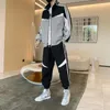 Survêtements pour hommes Survêtement pour hommes Casual Sportswear Vestes et pantalons 2 pièces Ensembles Hip Hop Sports Suit