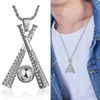 Chains Baseball Bat Full Gold Plated Necklace Stainless Steel Jewelry