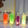 1PCS,7.2inch,Creative Simulation Candle Light, Romantic Decorative Night Light, Desktop Decorative Decorative Light