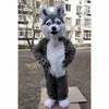 Taille adulte mignon fourrure renard chien Husky mascotte Costumes personnage de dessin animé tenue costume carnaval adultes taille Halloween fête de noël carnaval robe costumes