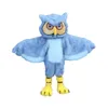 Adult size Gray long-haired owl Mascot Costumes Cartoon Carnival Hallowen Performance Unisex Fancy Games Outfit Holiday Outdoor Advertising Outfit Suit