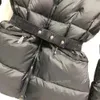 Изысканная пуховая зимняя куртка с воротником из натурального енота, теплая модная парка с поясом, женское стеганое пальто с большим карманом