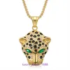 Opony samochodowe Amulette Naszyjnik Luksusowy drobna biżuteria modna hip hop Hiphop z tytanową stalową złotą Diamentową INKLATEM INLATE I Zielone oczy z oryginalnym pudełkiem