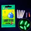 250 stks Chemische Lichtgevende Glow light Stick Night Visserijvlotter sticks Lichten in Groene Kleur vissen accessoires B267 240108