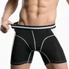 Underpants Men's Underwear Soft Modal Non-slip Boyshort Sexy Elastic Fashion Color Matching Sport Plus Size High Leg Lightweight