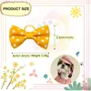 Vêtements de chien 100-300pcs pinces à cheveux mignons chiot épingle à cheveux animal de compagnie chat accessoires d'arc à la main mélanger la couleur