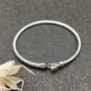 DY Designer Bracelets جديد عالي الجودة الكلاسيكية الأزياء الخالدة 3 مم الحب سوار جديد سوار الذهب الفضة المباراة اليومية للنساء هدية