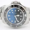 Montre homme D-Blue 44MM lunette en céramique profonde SEA-Dweller saphir cristal acier inoxydable 316L fermoir à verrouillage coulissant automatique mécanique me282O