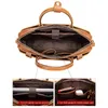 Портфели Luufan, винтажный кожаный мужской портфель Crazy Horse, сумка для ноутбука 14 дюймов, настоящая деловая сумка на плечо, мужская рабочая сумка