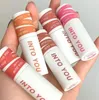 Gloss labial lama veet fosco brilho labial bochecha dupla utilização mulheres maquiagem labial à prova d'água de longa duração nude