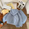 Baby Girls Boys Clothes Set Kid Cartoon HoodiesPant 2pcs Outfits Fall Winter 1 To 6Yrs Children's Warm Fleece Clotes Suits 240108