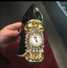 Sapatos de vestido luxo mulheres casamento ouro cristal decoração relógio arte chunky salto alto chuassure casamento calcanhar rendas até prata