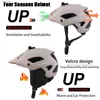 Cycling Helmets PEMILA 2 In 1 Four Seasons Cycling Helmet MTB Road Bicycle Helmet Safety Cap Racing Warm Removable Ear Protection Bike HelmetL240109