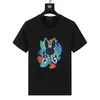 2024 Summer Mens Designer Bunny T-shirts Tendances Marque Lapin Papier Coupe Spider Imprimer Col Rond Lâche Casual Coton T-shirt Hommes et Femmes Tee Graphique