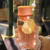 Çay Süzgeçli Su Şişeleri Büyük Kapasiteli Plastik Süt Öğrenci Yaz Şişesi