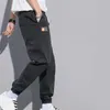 Pantaloni da uomo Leggings larghi Jeans da uomo Cargo con coulisse in vita con cinturino alla caviglia Tessuto morbido e caldo Autunno solido