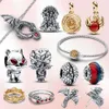 Sterling Sier Charm Throne Bead Dragon Herocross Winter يقترب من سوار السحر الأصلي للنساء الهدية