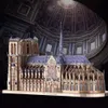 Piececool 3D Metal Puzzles Jigsaw Catedral de Notre Dame Paris DIY Modelo Kits de Construção Brinquedos para Adultos Presentes de Aniversário 240108