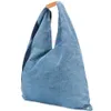 bolsa de grife mm6 mulheres japonesas de grande capacidade moda moda azul jeans impressão bolsa compra bolsa