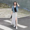 Skirts Women Summer Fashion Modal Solid Color Split A Word Tall Waist Sale Casual Vestidos Drop RRT1128