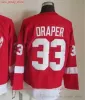 Film CCM Vintage Hockey sur glace 91 Sergei Fedorov Maillots cousus 13 Pavel Datsyuk 31 Curtis Joseph 33 Kris Draper 40 Henrik Zetterberg Jersey 87