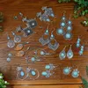 Gioielli 10/20 paia/lotto orecchini a goccia di pietra blu boemia per donne miste all'ingrosso antico siery fascino orecchini turchesi gioielli