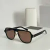 Man Pilot Zonnebril Zwarte Lenzen Metalen Frame 2199 Dames Zomer Sunnies gafas de sol Ontwerpers Zonnebrillen Tinten Occhiali da sole UV400 Brillen