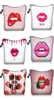 Red Lip 3D Printing Cosmetic Bags With Multicolor Pattern Cute Eyes Makeup Pouchs For Travel4931429