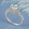 하트 D 컬러 2ct 여성 925 실버 14K 18K 골드 반지 약혼 결혼식 Moissanite Ring Women 's 14K