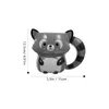 Muggar Animal Raccoon Mug Ceramic Coffee Mug bedårande Animal Water Cup Ceramic Tea Mug Drinking Cup YQ240109